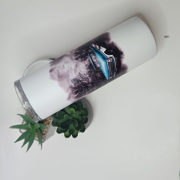 Glow In The Dark Retro Truck Hot/Cold Tumbler stainless steel. - Picture 4 of 4